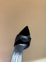 Uubags Le Silla Bella black satin mules 11cm - 6