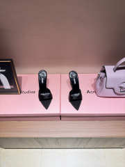 Uubags Le Silla Bella black satin mules 11cm - 3
