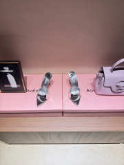 Uubags Le Silla Bella silver patent leather mules 11cm - 5