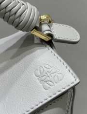 Uubags Loewe mini Puzzle bag in light grey smooth calfskin and nappa lambskin 18x8x12.5cm - 2