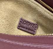 Uubags Loewe mini Puzzle bag in dark burgundy smooth calfskin and nappa lambskin 18x8x12.5cm - 4