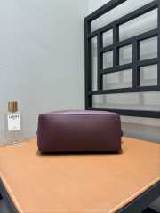Uubags Loewe small Puzzle bag in dark burgundy smooth calfskin and nappa lambskin 24x10x14cm - 2
