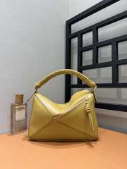 Uubags Loewe small Puzzle bag in sand mellow calfskin 24x10x14cm - 2