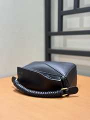 Uubags Loewe mini Puzzle bag in black smooth calfskin and nappa lambskin 18x8x12.5cm - 6