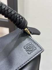 Uubags Loewe mini Puzzle bag in black smooth calfskin and nappa lambskin 18x8x12.5cm - 3