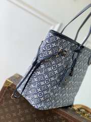 Uubags Louis Vuitton M2A096 Neverfull MM Bag Monogram Emblème Monogram Bleu 47x28x14cm - 5
