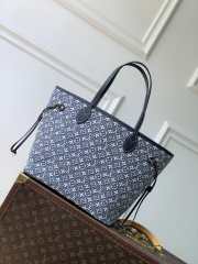 Uubags Louis Vuitton M2A096 Neverfull MM Bag Monogram Emblème Monogram Bleu 47x28x14cm - 2