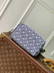Uubags Louis Vuitton M2A187 Speedy Bandoulière 20 Bag Monogram Emblème Monogram Bleu 20.5x13.5x12cm - 5