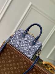 Uubags Louis Vuitton M2A187 Speedy Bandoulière 20 Bag Monogram Emblème Monogram Bleu 20.5x13.5x12cm - 4