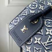 Uubags Louis Vuitton M2A187 Speedy Bandoulière 20 Bag Monogram Emblème Monogram Bleu 20.5x13.5x12cm - 2
