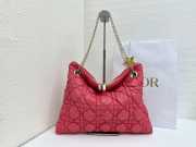 Uubags Medium Dior Milly-La-Forêt Bag Fraise Puffy Macrocannage Calfskin 39x31x5cm - 6