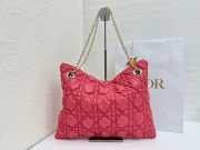 Uubags Medium Dior Milly-La-Forêt Bag Fraise Puffy Macrocannage Calfskin 39x31x5cm - 5