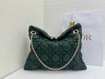 Uubags Medium Dior Milly-La-Forêt Bag Forest Bloom Puffy Macrocannage Calfskin 39x31x5cm