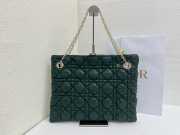 Uubags Medium Dior Milly-La-Forêt Bag Forest Bloom Puffy Macrocannage Calfskin 39x31x5cm - 6