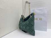 Uubags Medium Dior Milly-La-Forêt Bag Forest Bloom Puffy Macrocannage Calfskin 39x31x5cm - 5