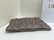 Uubags Medium Dior Milly-La-Forêt Bag Metallic Gray Puffy Macrocannage Calfskin 39x31x5cm - 3