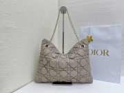 Uubags Medium Dior Milly-La-Forêt Bag Sand-Colored Puffy Macrocannage Calfskin 39x31x5cm - 2