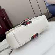 Uubags Gucci Jetset GG Marmont medium shoulder bag white leather 26x15x7cm - 5