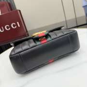 Uubags Gucci Jetset GG Marmont small shoulder bag black leather 20.5x11.5x6cm - 4