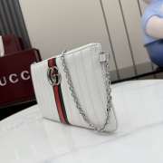 Uubags Gucci GG Marmont pouch with strap in white 26x13x1.5cm - 4