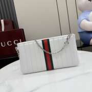 Uubags Gucci GG Marmont pouch with strap in white 26x13x1.5cm - 3