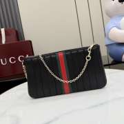 Uubags Gucci GG Marmont pouch with strap in black 26x13x1.5cm - 6