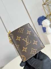 Uubags Louis Vuitton M29791 LV Charms Pocket Wallet Monogram Brown/Sunflower Yellow 9x10x2.5cm - 5