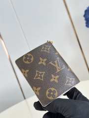 Uubags Louis Vuitton M29790 LV Charms Pocket Wallet Monogram Brown/Blue Iris 9x10x2.5cm - 6
