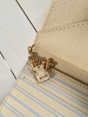 Uubags Louis Vuitton M29790 LV Charms Pocket Wallet Monogram Brown/Blue Iris 9x10x2.5cm - 5