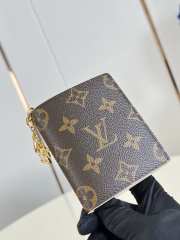 Uubags Louis Vuitton M29790 LV Charms Pocket Wallet Monogram Brown/Blue Iris 9x10x2.5cm - 4