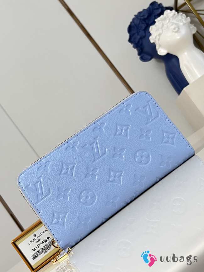 Uubags Louis Vuitton M29794 Zippy Wallet Blue Iris 19.5x10.5x2.5cm - 1