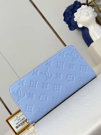 Uubags Louis Vuitton M29794 Zippy Wallet Blue Iris 19.5x10.5x2.5cm