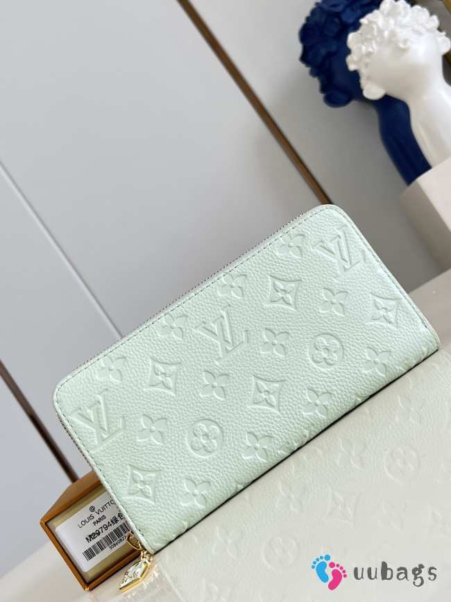 Uubags Louis Vuitton M29794 Zippy Wallet Minty/Lily White 19.5x10.5x2.5cm - 1