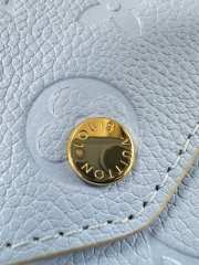 Uubags Louis Vuitton M2A359 Portefeuille Sala Cowhide Leather Iris Blue/Pepper 19x10.5x2cm - 3