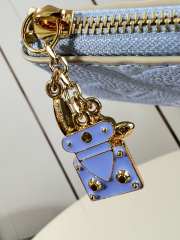 Uubags Louis Vuitton M29815 Wallet Key Pouch S Iris Blue/Pepper Cowhide 15x9x1cm - 5