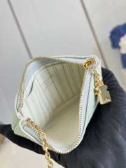 Uubags Louis Vuitton M28992 Key Pouch Wallet Minty/Lily White Cowhide 15x9x1cm - 5