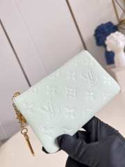 Uubags Louis Vuitton M28992 Key Pouch Wallet Minty/Lily White Cowhide 15x9x1cm - 4