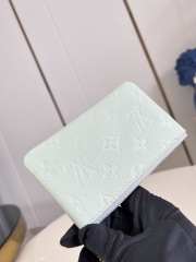 Uubags Louis Vuitton M28992 Key Pouch Wallet Minty/Lily White Cowhide 15x9x1cm - 3