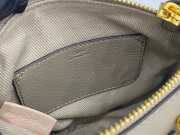 Uubags Chloe mini Marcie bag in light grey grained leather 21x16x8cm - 6