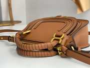 Uubags Chloe mini Marcie bag in brown grained leather 21x16x8cm - 3