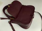 Uubags Chloe small Marcie bag in crafty brown grained leather 30x23x10cm - 2