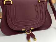 Uubags Chloe small Marcie bag in crafty brown grained leather 30x23x10cm - 5