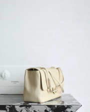 New arrivals 2026 Chanel Maxi flap bag grained calfskin & gold-tone metal in light beige 19.5x32x10cm - 6