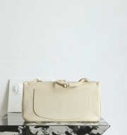 New arrivals 2026 Chanel Maxi flap bag grained calfskin & gold-tone metal in light beige 19.5x32x10cm - 5