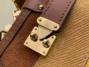 Uubags Louis Vuitton M29662 Side Trunk MM Bag Tan Calfskin Suede 23.5x16x8.5cm - 2