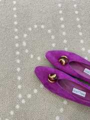 Uubags Jimmy Choo Margot Flat Violet Orchid Suede Flats In Violet Orchid - 2