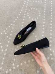 Uubags Jimmy Choo Margot Flat Black Suede Flats  - 2
