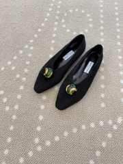 Uubags Jimmy Choo Margot Flat Black Suede Flats  - 3