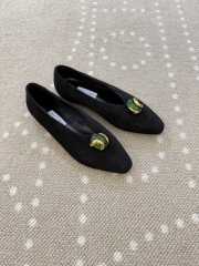 Uubags Jimmy Choo Margot Flat Black Suede Flats  - 5