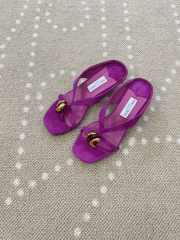 Uubags Jimmy Choo Emeri Stone 35 Violet Orchid Suede Sandals 3.5cm - 2